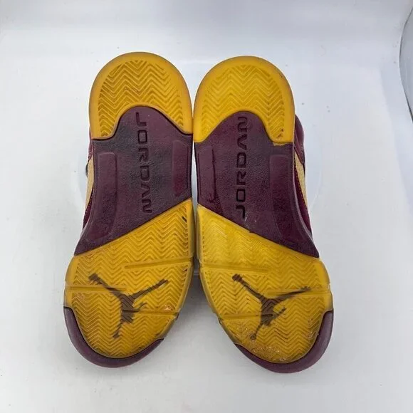 Nike Air Jordan 5 Retro LS Men Size 8.5 314259-602 Burgundy Graphyte Silver Shoe - Picture 12 of 16